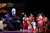 A scene from “Spirited Away,” with more than 10 actors moving as one inside a puppet to portray No-Face [TOHO THEATRICAL DEPT.]