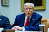 U.S. President Donald Trump makes remarks in a roundtable with high-tech business executives in the Roosevelt Room of the White House in Washington on Dec. 10. [EPA/YONHAP]