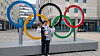 Won Yun-jong, a silver medalist in the four-man competition in bobsleigh at the 2018 PyeongChang Winter Olympics, poses for a photo at a venue for the 2026 Milan Cortina Winter Olympics. [KOREAN SPORTS & OLYMPIC COMMITTEE]