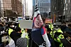 Former President Yoon Suk Yeol's supporters rally outside the Seoul Central District Court on April 14, ahead of his first criminal trial on insurrection charges related to his brief imposition of martial law in December. [YONHAP]