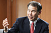 Jeong Eun-bo, chairman of the Korea Exchange, speaks in an interview with the JoongAng Ilbo at the exchange’s Seoul office in Yeouido, western Seoul, on the afternoon of June 30. [KIM KYOUNG-ROK]