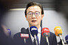 Minister of Oceans and Fisheries Chun Jae-soo speaks during a press conference announcing his intent to resign from his post at Incheon International Airport on Dec. 11. [KIM KYUNG-ROK]