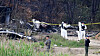 Navy officials conduct a forensic operation at the scene of the crash in Pohang, North Gyeongsang, on May 30, where a Navy patrol aircraft crashed on May 29. [YONHAP]