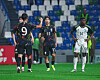 Korea's Eom Ji-sung, center, celebrates scoring a goal during a West Asian Football Federation (WAFF) U-23 Championship semifinal against Saudi Arabia at Al Fateh Stadium, Al Mubarraz in Saudi Arabia in a photo shared on the WAFF's official Instagram account on Saturday. [SCREEN CAPTURE]