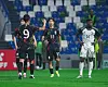 Korea's Eom Ji-sung, center, celebrates scoring a goal during a West Asian Football Federation (WAFF) U-23 Championship semifinal against Saudi Arabia at Al Fateh Stadium, Al Mubarraz in Saudi Arabia in a photo shared on the WAFF's official Instagram account on Saturday. [SCREEN CAPTURE]