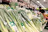 Vegetables are displayed at a discount store in Seoul on Aug. 7. Cabbage and radish prices surged 70 percent from the week before due to inclement weather. [NEWS1]