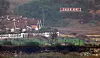A North Korean village is pictured as seen from Ganghwa Island, Incheon, on Oct. 15, 2024. [NEWS1]