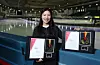 Jin Sun-yu, a three-time gold medalist in short track speed skating from the 2006 Turin Winter Olympics, shows her medals at the Taereung International Skating Rink in Nowon District, northern Seoul, on Jan. 21. [KIM JONG-HO]