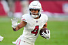 Arizona Cardinals wide receiver Rondale Moore runs against the San Francisco 49ers during the first half of an NFL football game on Dec. 17, 2023, in Glendale, Arizona. [AP/YONHAP]