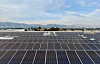 Solar panels are seen on the roof of a commercial building in West Los Angeles, on Jan. 4. [AFP/YONHAP]