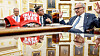 U.S. President Donald Trump meets with bipartisan congressional leaders in the Oval Office on Sept. 29 to prevent a federal government shutdown. A cap reading “Trump 2028” sits on the desk. [SCREEN CAPTURE]