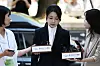 Former First Lady Kim Keon Hee arrives at the Seoul Central District Court in southern Seoul, on Aug. 12 to attend a pretrial detention hearing. [YONHAP]
