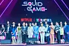 The cast of the third season of “Squid Game” during a fan event for the release of the third season of “Squid Game” (2021-) at Seoul Plaza in central Seoul on June 28. [DANIELA GONZALEZ PEREZ]