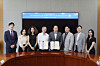FPT University Chairman Le Truong Tung, fourth from left, pose for a photo with Gachon University President Yoon Won-jung after signing a memorandum of understanding on Aug. 11 to run the Gachon-FPTU College of Semiconductor program. [GACHON UNIVERSITY]