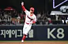 Kim Do-yeong battling the Samsung Lions during the 2024 Shinhan SOL Bank KBO Postseaon Korean Series on Oct. 23, 2024. [NEWS1]