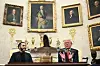 U.S. President Donald Trump meets with El Salvador's President Nayib Bukele in the Oval Office of the White House in Washington April 14. [YONHAP/AFP]