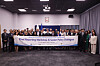 Participants pose for a photo during the final report session and high-level policy dialogue of the Korea-Poland Knowledge Sharing Program (KSP) in Warsaw on June 21. [BUNJANG]