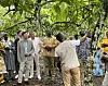 Lotte Chairman Shin Dong-bin, in suit, visited Ghana to secure a large purchase of cacao and discuss the company's possible future entry into the African market [LOTTE]