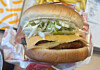 A Lotteria burger contains a mix of lettuce and cabbage amid a nationwide lettuce shortage. [SCREEN CAPTURE]