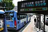 People wait for a bus in Seoul on April 30. [NEWS1]
