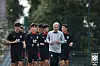 Korean national team manager Jurgen Klinsmann, second from right, trains with his squad at Cardiff International Sports Campus in Britain on Friday. [KOREA FOOTBALL ASSOCIATION]