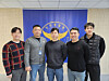 Members of the Incheon Metropolitan Police Agency’s mobile detective unit, who received a special commendation from President Lee Jae Myung for arresting the suspect behind a false bomb threat at Daein High School in Incheon, pose for a photo. From left are Yoon Hee-cheol, Park Ju-wan, Ko Chung-sik, Choi Kyung-jun and Lee Ui-gyun. [BYUN MIN-CHUL]