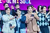 The cast of the third season of “Squid Game” (2021-) during a fan event for the release of the third season of “Squid Game” at Seoul Plaza in central Seoul on June 28. [DANIELA GONZALEZ PEREZ]