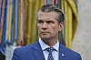 U.S. Defense Secretary Pete Hegseth listens during an event with President Donald Trump to sign executive orders regarding nuclear energy in the Oval Office of the White House in Washington on May 23. [AP/YONHAP]