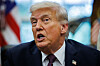 U.S. President Donald Trump speaks from the Resolute desk after signing a Presidential Memorandum in the Oval Office at the White House in Washington on Sept. 15. Trump is sending the National Guard to Memphis, Tennessee, at the request of the Gov. Bill Lee, in an attempt to clean up crime. [EPA/YONHAP]