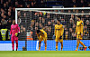 Wolverhampton Wanderers players react during the Premier League match against Chelsea at Stamford Bridge in London on Jan. 20. [REUTERS/YONHAP]