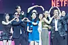 The cast of the third season of “Squid Game” (2021-) during a fan event for the release of the third season of “Squid Game” at Seoul Plaza in central Seoul on June 28. [DANIELA GONZALEZ PEREZ]