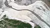 The Obong Reservoir in Gangneung, Gangwon, and also the city's largest water supply, is seen dried up on Sept. 1. [YONHAP]