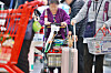 Customers shop for goods at a supermarket in Seoul on April 6. [YONHAP]