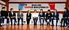 People Power Party (PPP) floor leader Kweon Seong-dong, holding a microphone, speaks at a policy meeting with young individuals at the National Assembly in Yeouido, western Seoul, on March 13. [NEWS1]