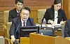 President Yoon Suk Yeol speaks during his fifth impeachment trial hearing at the Constitutional Court in Jongno District, central Seoul, on Feb. 4. [CONSTITUTIONAL COURT]