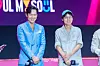 Actors Lee Jung-jae and Lee Byung-hun and director Hwang Dong-hyuk during a fan event for the release of the third season of “Squid Game” (2021-) at Seoul Plaza in central Seoul on June 28. [DANIELA GONZALEZ PEREZ]