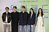 The director and cast of 'Wonderland' pose for cameras during a press conference for the upcoming film at CGV Yongsan in central Seoul on Thursday. From left: Kim Tae-yong, Choi Woo-shik, Park Bo-gum, Suzy and Tang Wei [YONHAP]