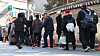 Senior citizens wait to receive food at the Wongaksa soup kitchen near Tapgol Park in Jongno District, central Seoul, on Dec. 24. Korea became a ″super-aged society,″ classified by the United Nations when the population aged 65 years or older account for more than 20 percent of the total population, as of Dec. 23. [YONHAP]