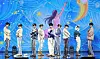 Boy band ZeroBaseOne perform ″Blue,″ the lead track of its fifth EP ″Blue Paradise,″ in front of the press at Blue Square performance hall in Yongsan District, central Seoul, on Feb. 24. [NEWS1]