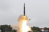North Korean test-fires a Hwasong-18 intercontinental ballistic missile (ICBM) on July 12 in a photo carried by the state-run Korean Central News Agency. Pyongyang launched another ICBM on Monday, its fifth this year. [YONHAP]