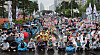 Members of the Korean Confederation of Trade Unions, one of the nation's largest umbrella labor groups, stage a rally near the National Assembly in Seoul on July 16, to launch a two-day strike to demand the government adopt a pro-labor act. [YONHAP]