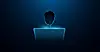 Low polygon wireframe Hacker behind a laptop monitor [GETTY IMAGES BANK]