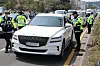 Police conduct DUI tests in Jeju Island on April 10. [YONHAP]