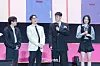 Actors Lee David, Roh Jae-won, Choi Seung-hyun (T.O.P) and Won Ji-an during a fan event for the release of the third season of “Squid Game” (2021-) at Seoul Plaza in central Seoul on June 28. [DANIELA GONZALEZ PEREZ]