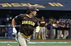 Kim Ha-seong rounds the bases after hitting a two-run homer against the LG Twins at Gocheok Sky Dome in western Seoul on Monday. [NEWS1]