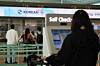 Passengers check in at Korean Air's counter at International Airport's Terminal 2 on Sept. 30, 2025. [YONHAP]