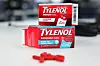 In this photo illustration, Tylenol packages and caplets are displayed, in Los Angeles, California, on Sept. 22. [AFP/YONHAP]