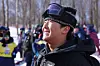 Korean snowboarder Lee Chae-un smiles after the final of the men's snowboard halfpipe event at the Asian Winter Games was canceled at Yabuli Ski Resort in Yabuli, China, on Feb. 13, 2025. [YONHAP]