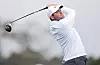 Scottie Scheffler plays his shot from the 10th tee during the third round of the AT&T Pebble Beach Pro-Am 2025 at Pebble Beach Golf Links on Feb. 1 in Pebble Beach, California. [AFP/YONHAP]
