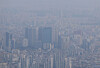 Gangdong District, eastern Seoul, is shrouded in fine dust on March 12. [YONHAP]